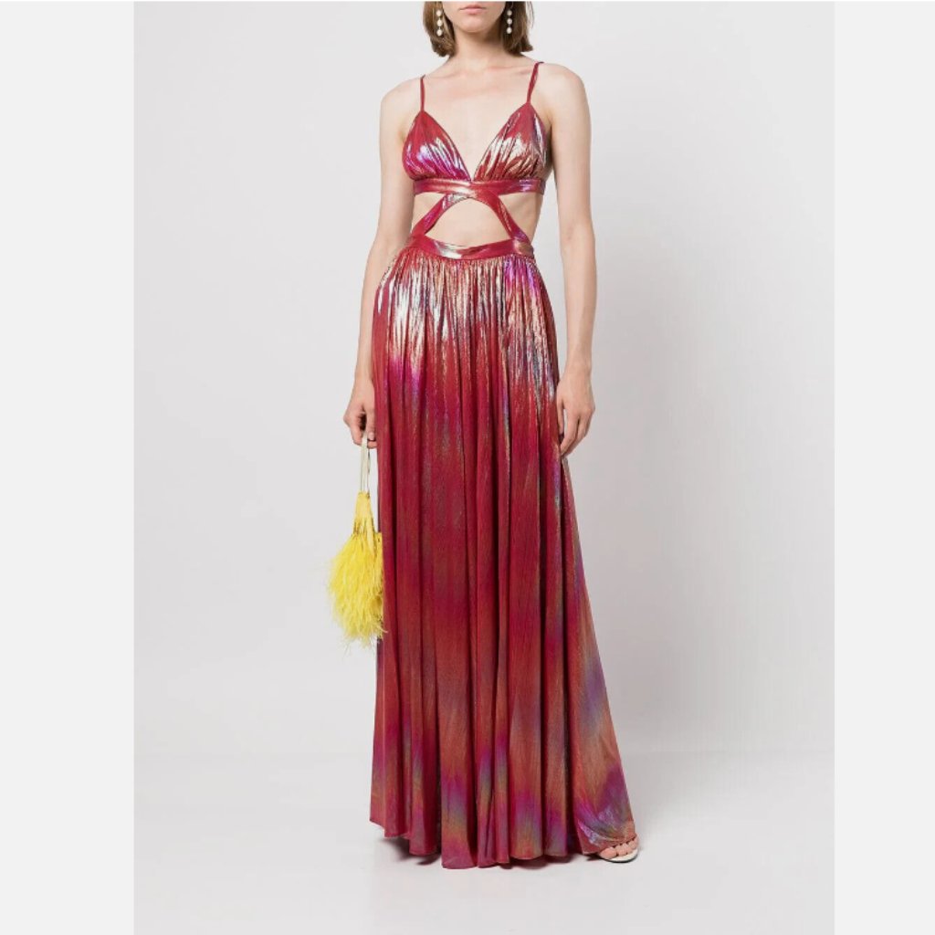 Retrofete Jett Rainbow-Effect Maxi Dress